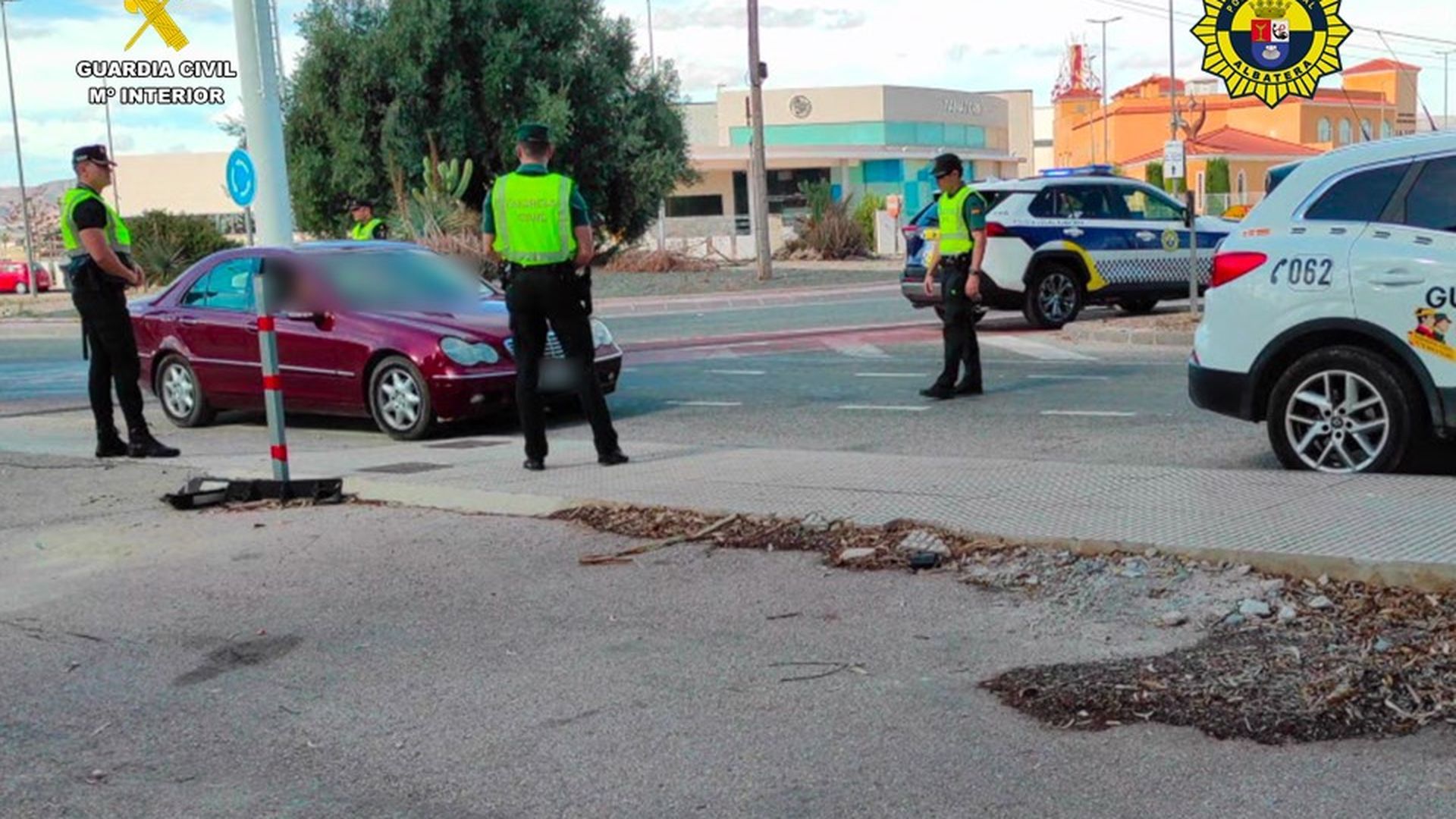 Control de la Guardia Civil y la Policía Local