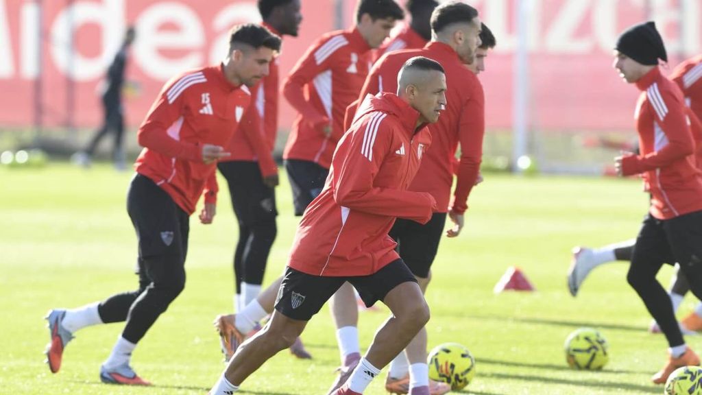Entrenamiento del Sevilla del domingo 23 de noviembre