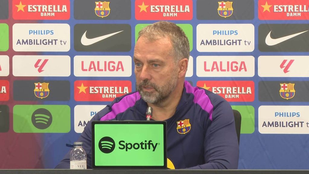 Hansi Flick confirma una lesión de última hora para el Celta-Barça y avisa a los suyos: "En Brujas no vimos lucha"