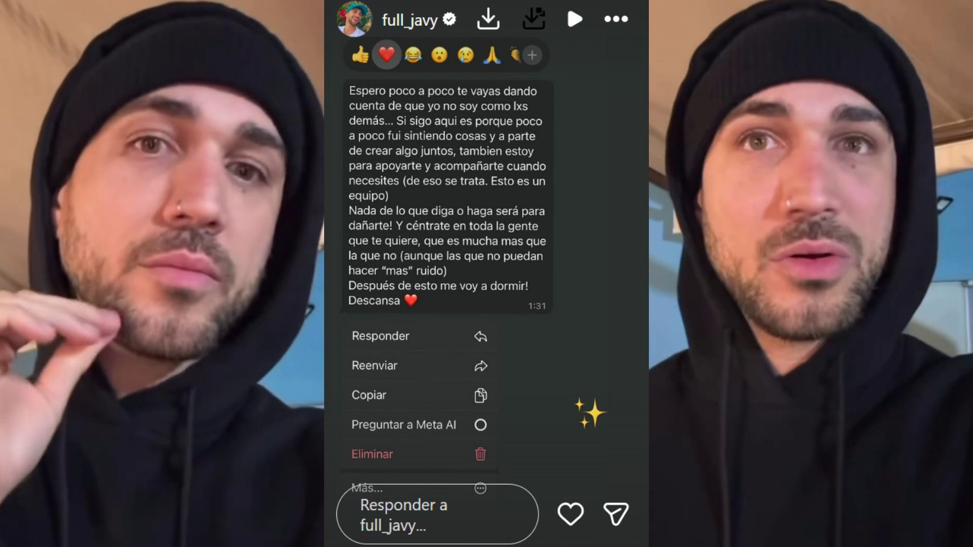 Javy López ha respondido contundente al comunicado de su ex Ruth Basauri