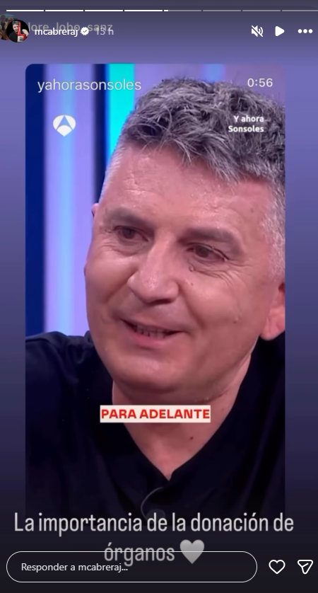 Miguel Ángel Cabrera, en una imagen de sus redes sociales