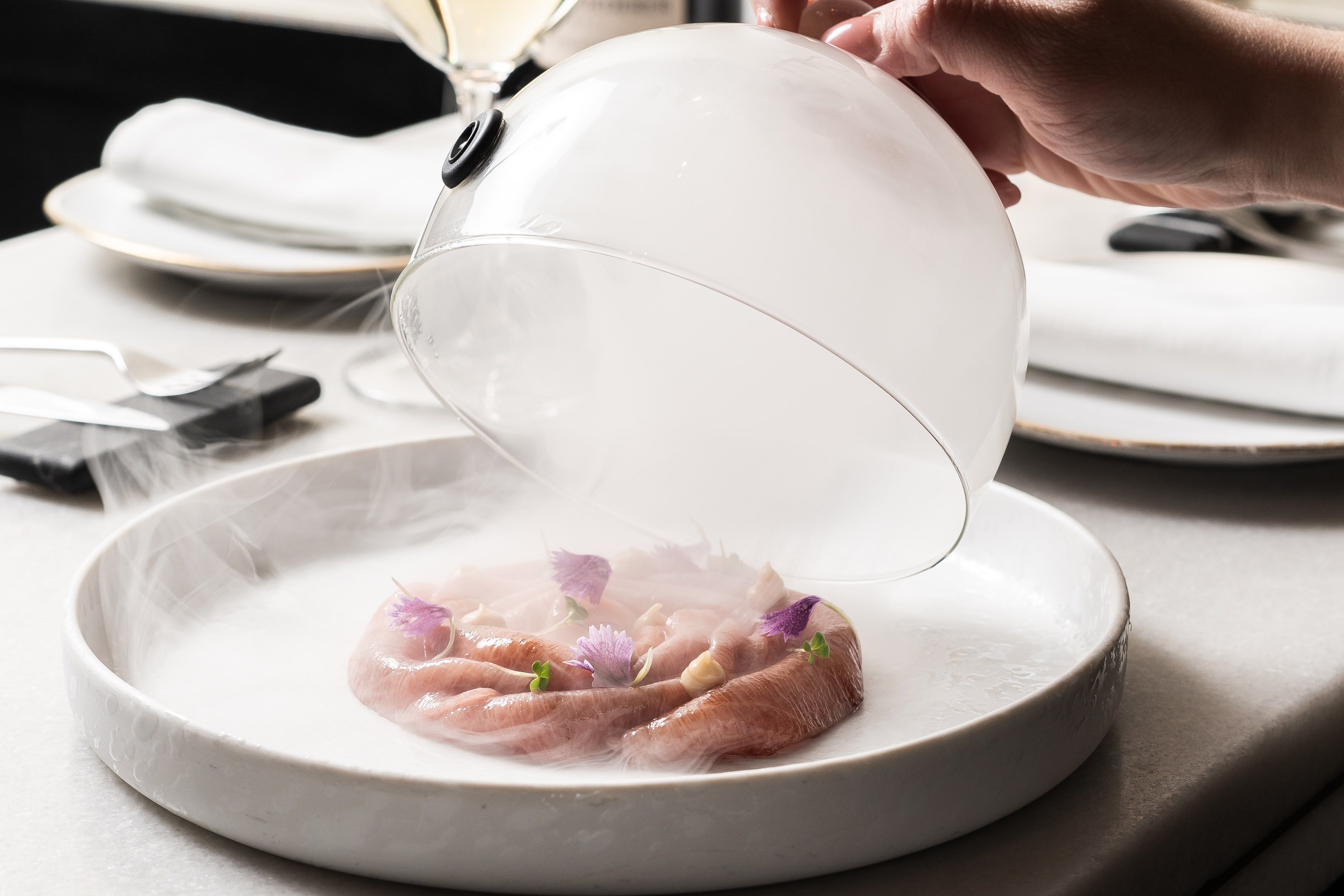 Uno de los pases del menú degustación de Mont Bar