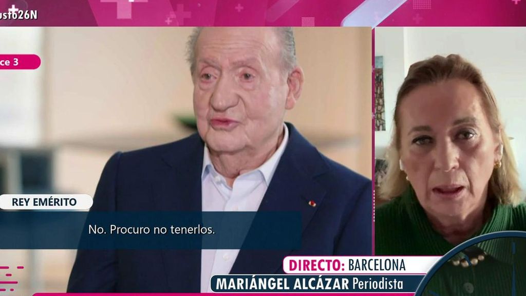 Mariángel Alcázar, tras la entrevista del rey emérito en Francia: “Muestra realmente cómo es Juan Carlos”