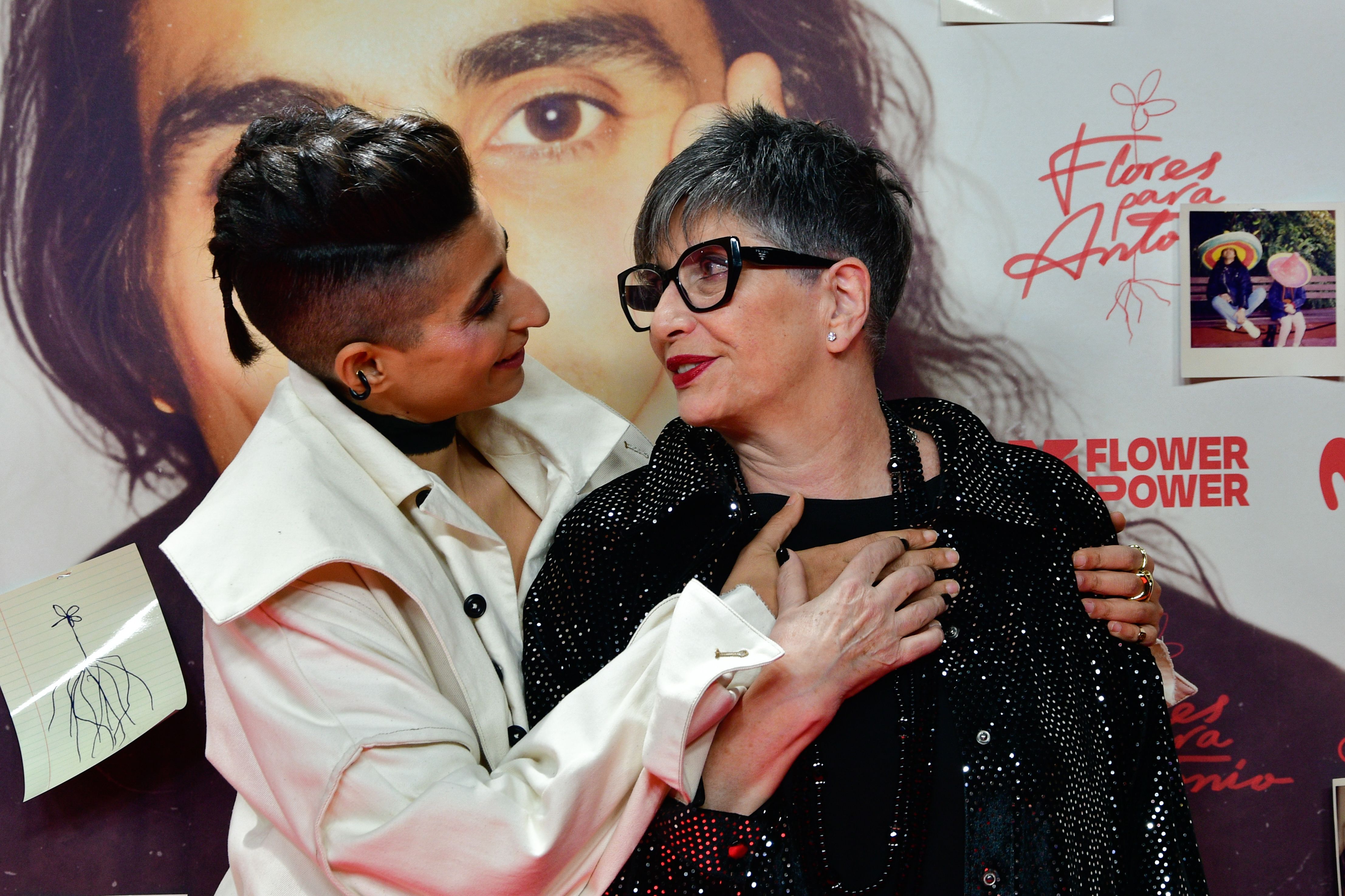 Alba Flores y Ana Villa en la presentación de 'Flores para Antonio'
