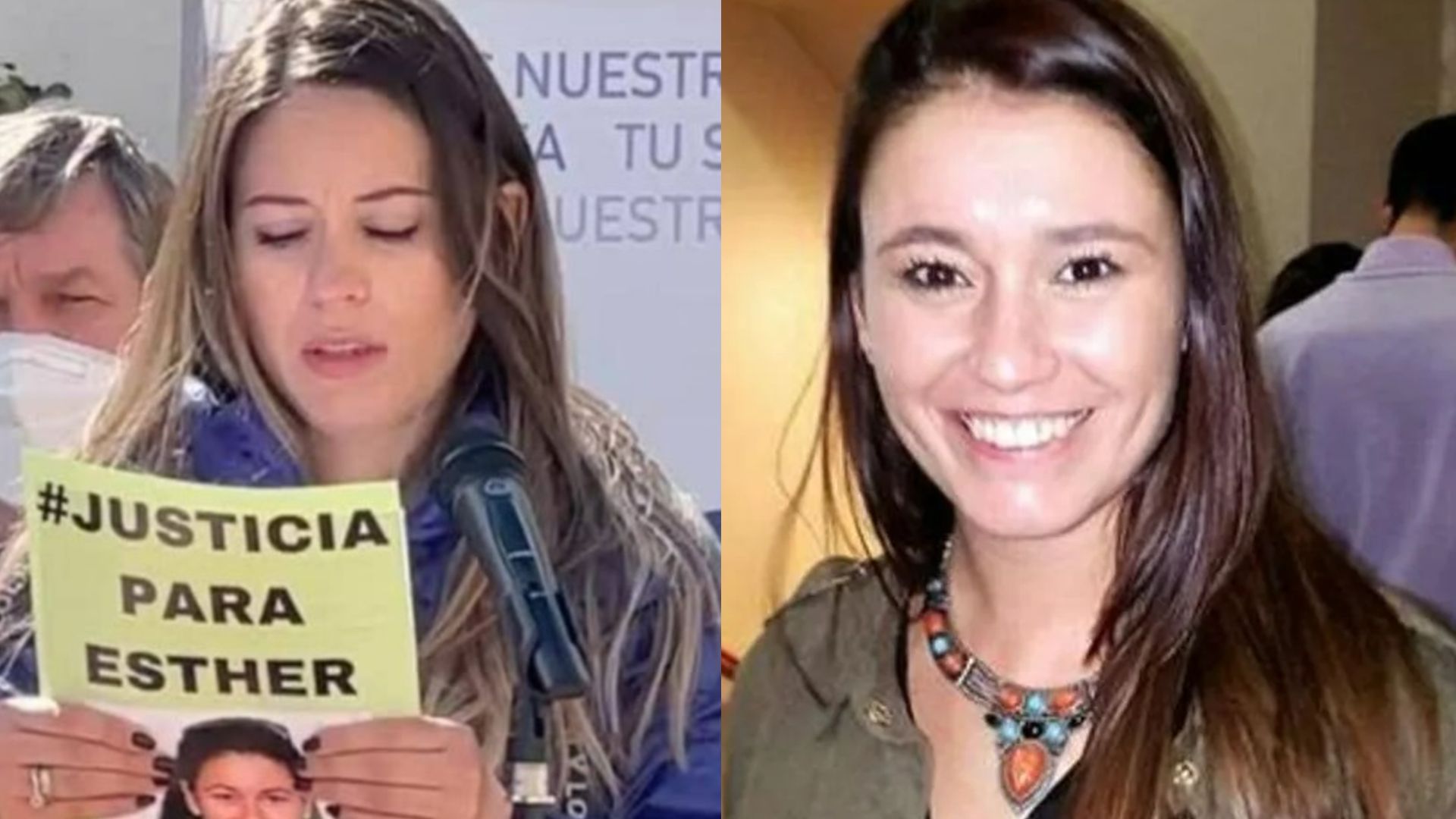 Imagen de Sara, la prima de Esther López, y de la joven de Traspinedo
