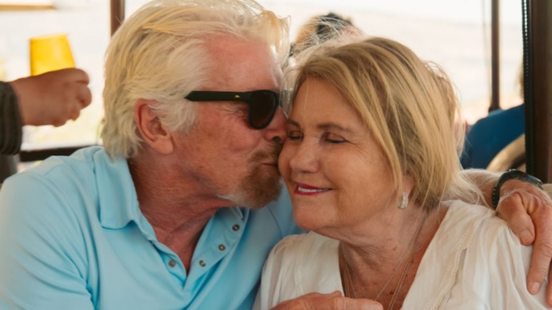 Richard Branson y su esposa, Joan Templeman