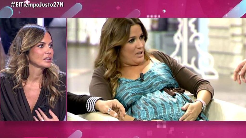 Marta López recuerda el día que se puso de parto en directo en 'El programa de Ana Rosa' 16 años más tarde: "Tuve las contracciones en el plató"
