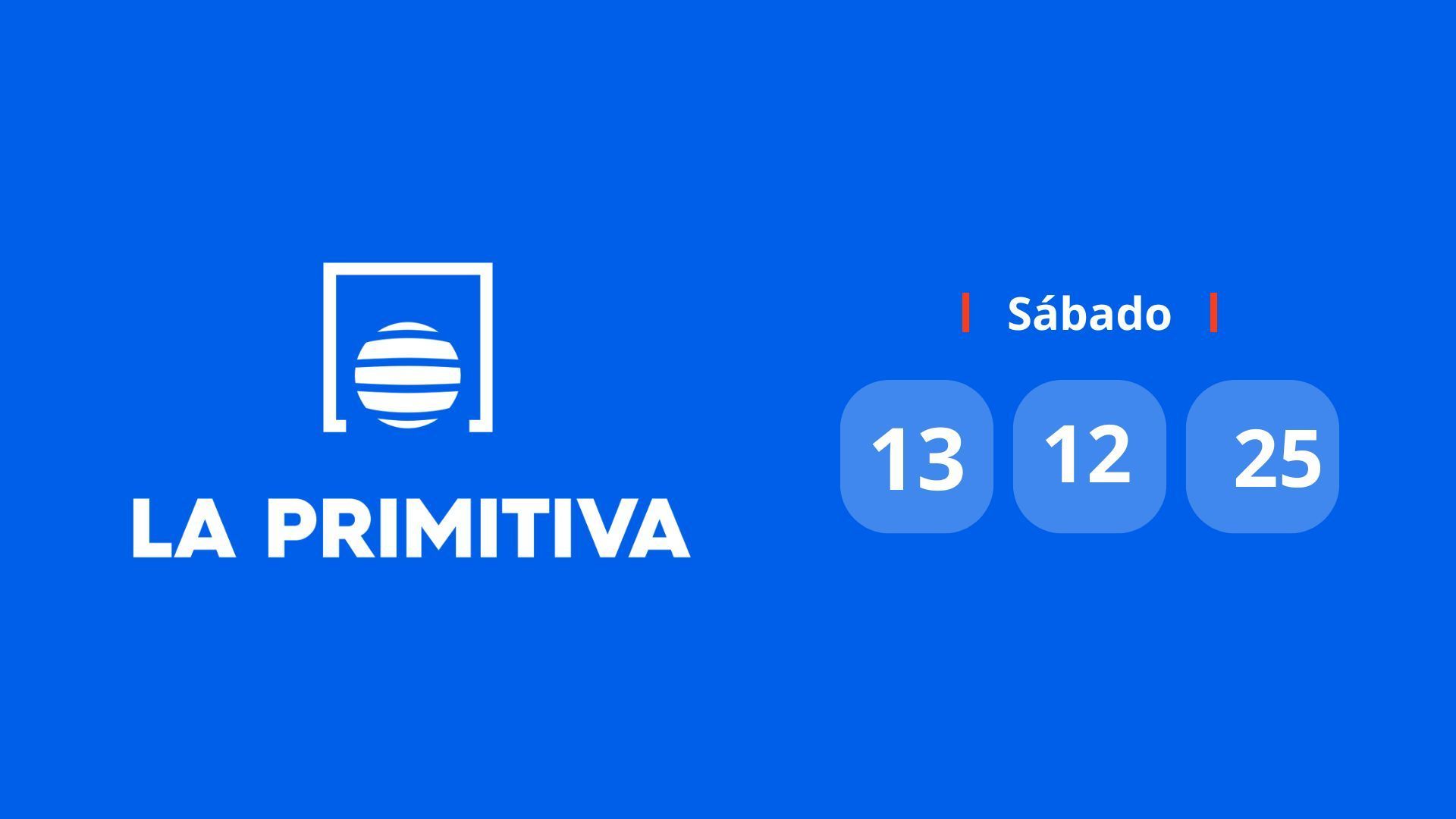 El resultado del sorteo de La Primitiva del 13 de diciembre de 2025