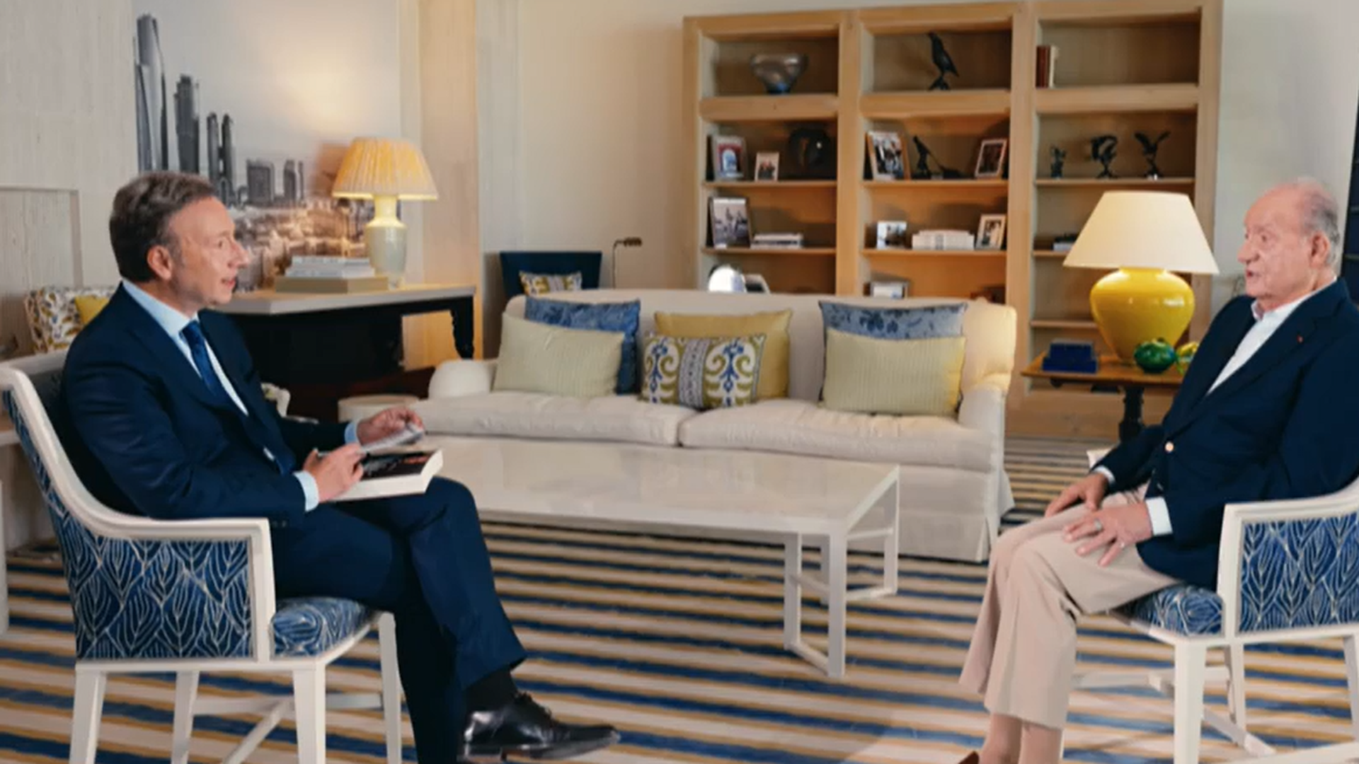 El rey emérito concede nuna entrevista a la televsión pública de Francia. El rey emérito concede nuna entrevista a la televsión pública de Francia.