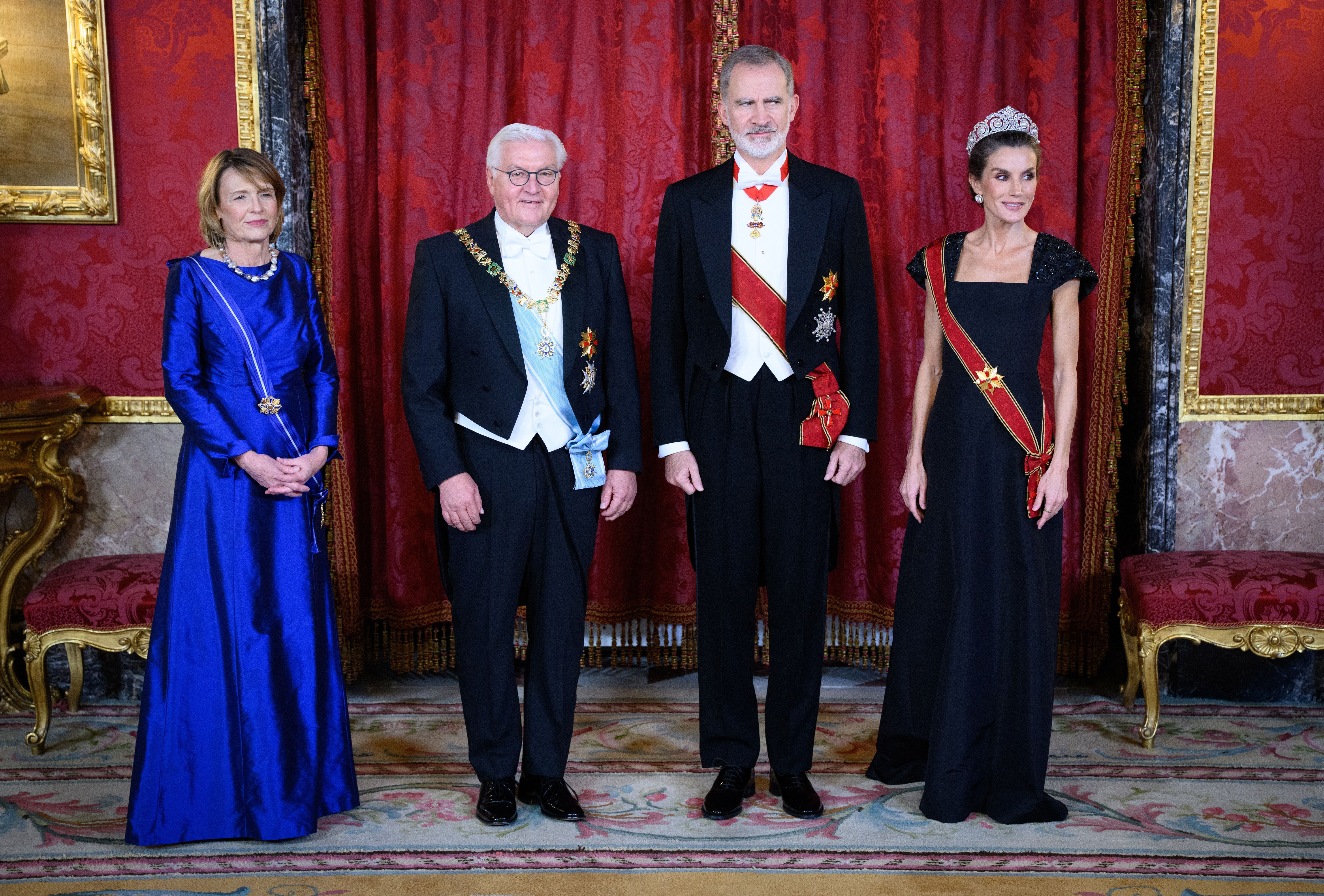 Los reyes de España con el presidente de la República Federal de Alemania y la primera dama