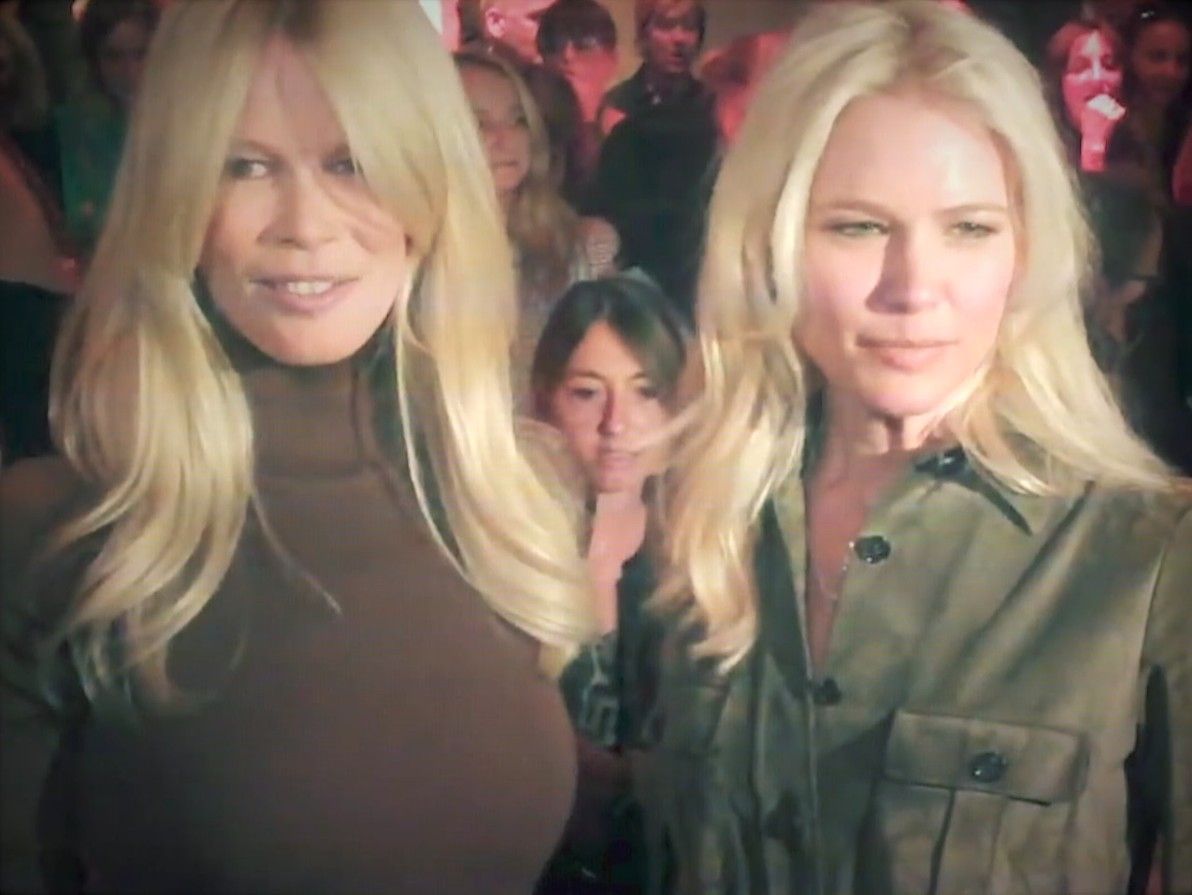 Valeria Mazza y Claudia Schiffer
