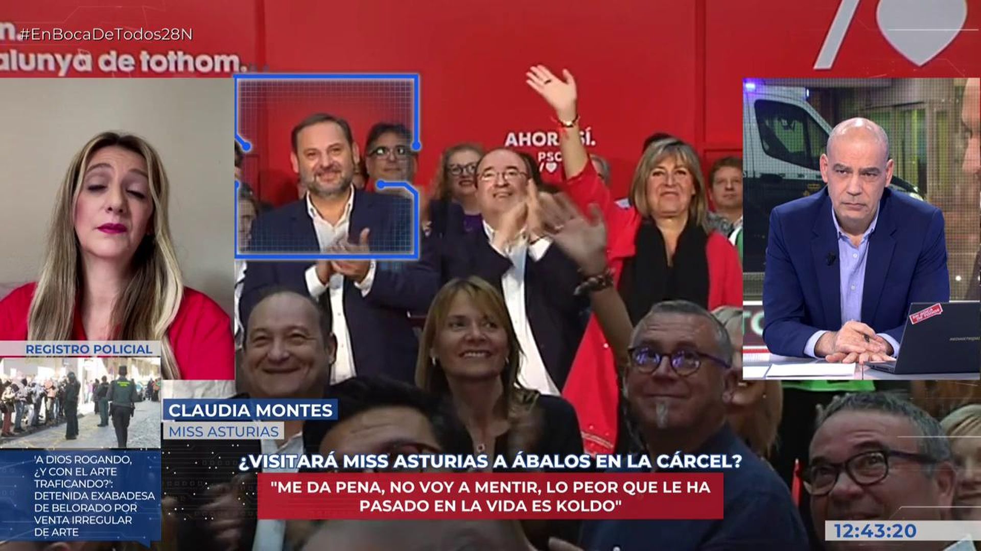 Claudia Montes habla del ingreso en prisión de Ábalos