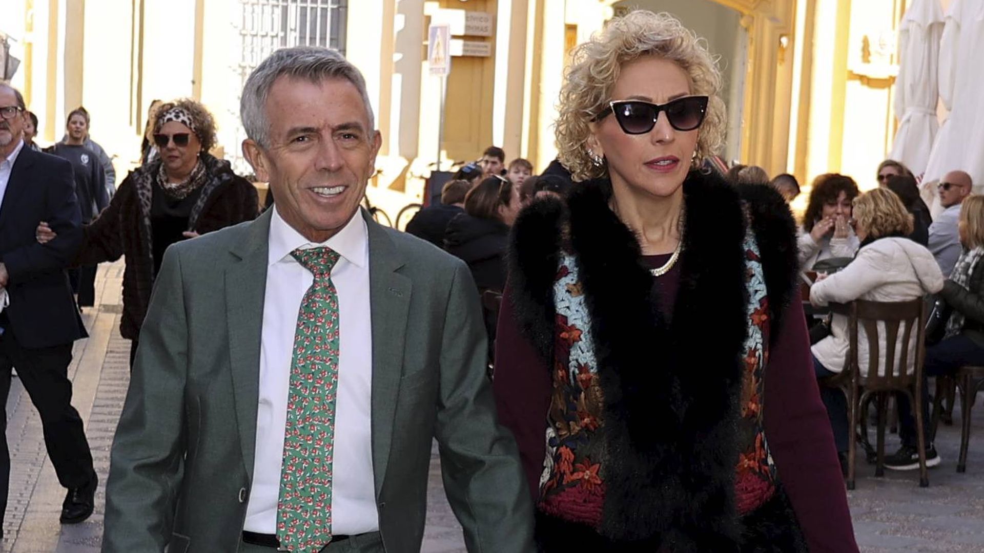 José Luis López El Turronero y su mujer, Carmen Mariscal