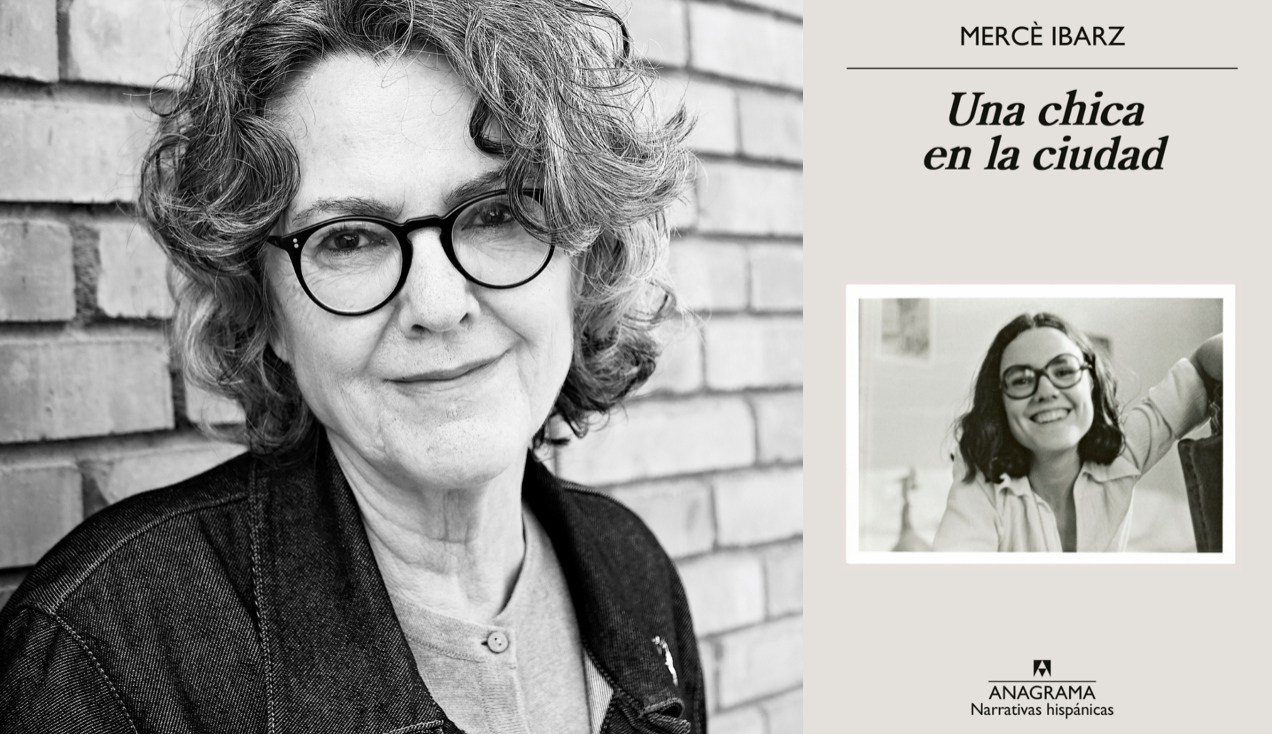 La autora, Mercè Ibarz, junto al libro 'Una chica en la ciudad'