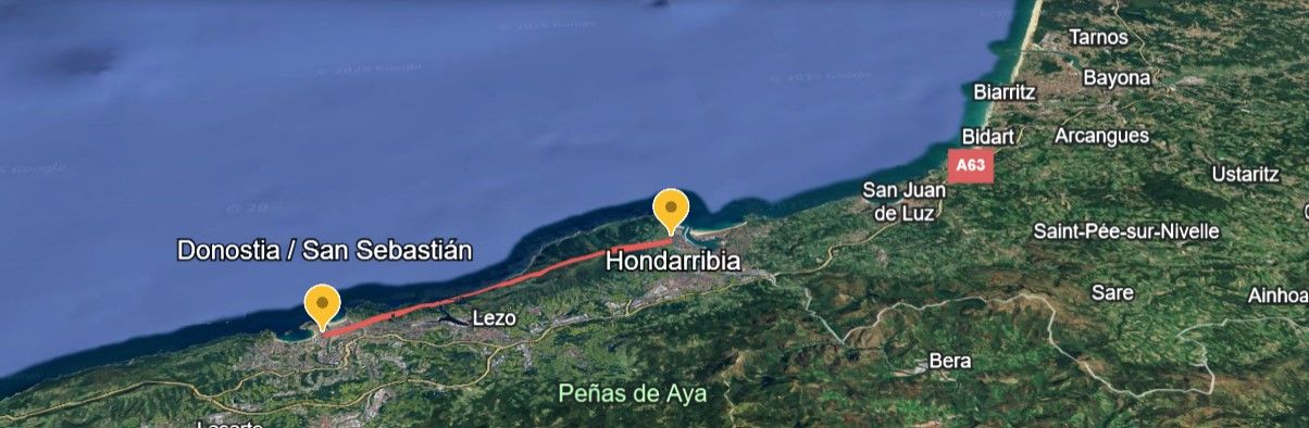 Zona de la desaparición de Leonor Caro Herrera