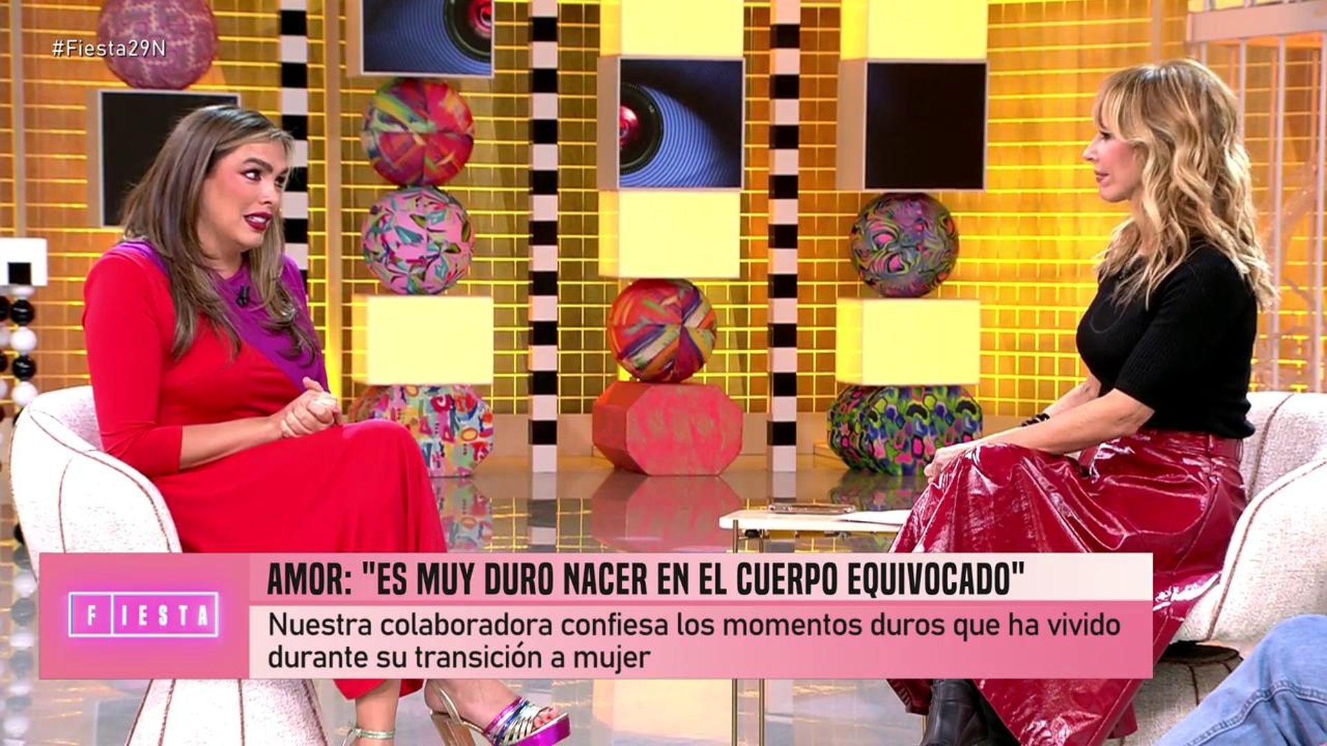 Amor Romeira habla con Emma García en 'Fiesta'