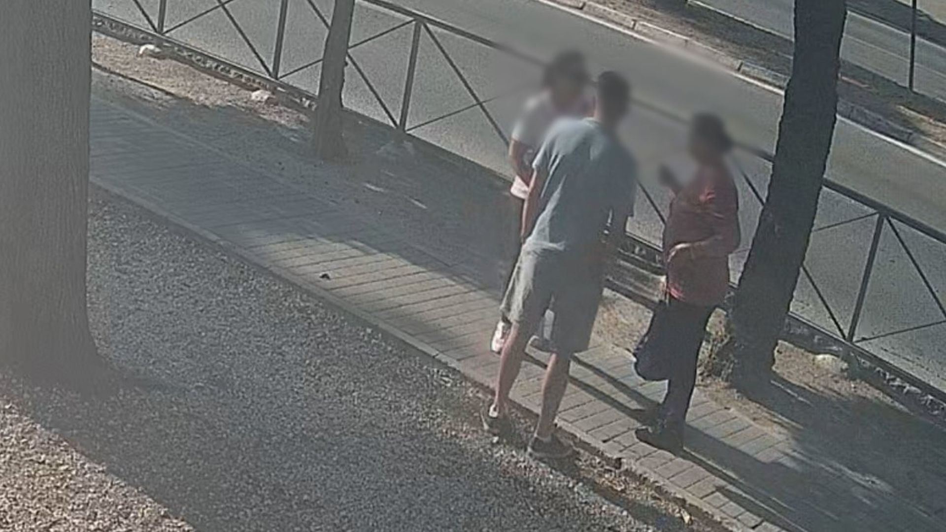 Estafadores captados por una cámara de vigilancia