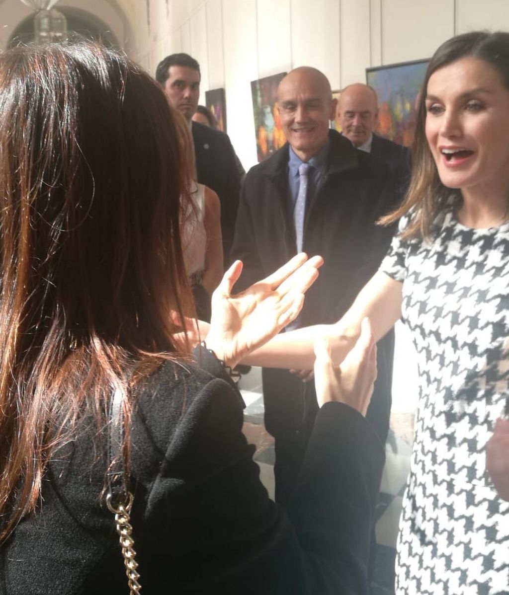 Elena Furiase con la reina Letizia