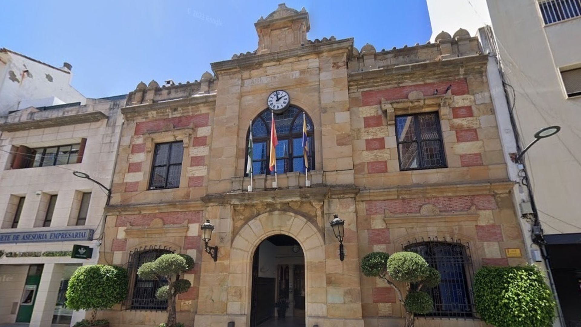 Fachada del Ayuntamiento de Algeciras en la provincia de Cádiz