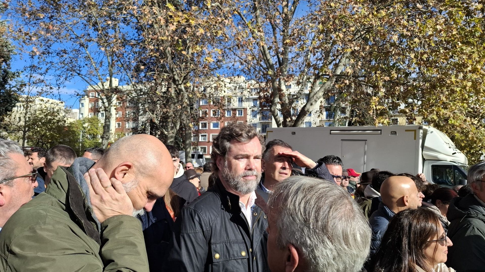 Iván Espinosa de los Monteros acude a la protesta del PP