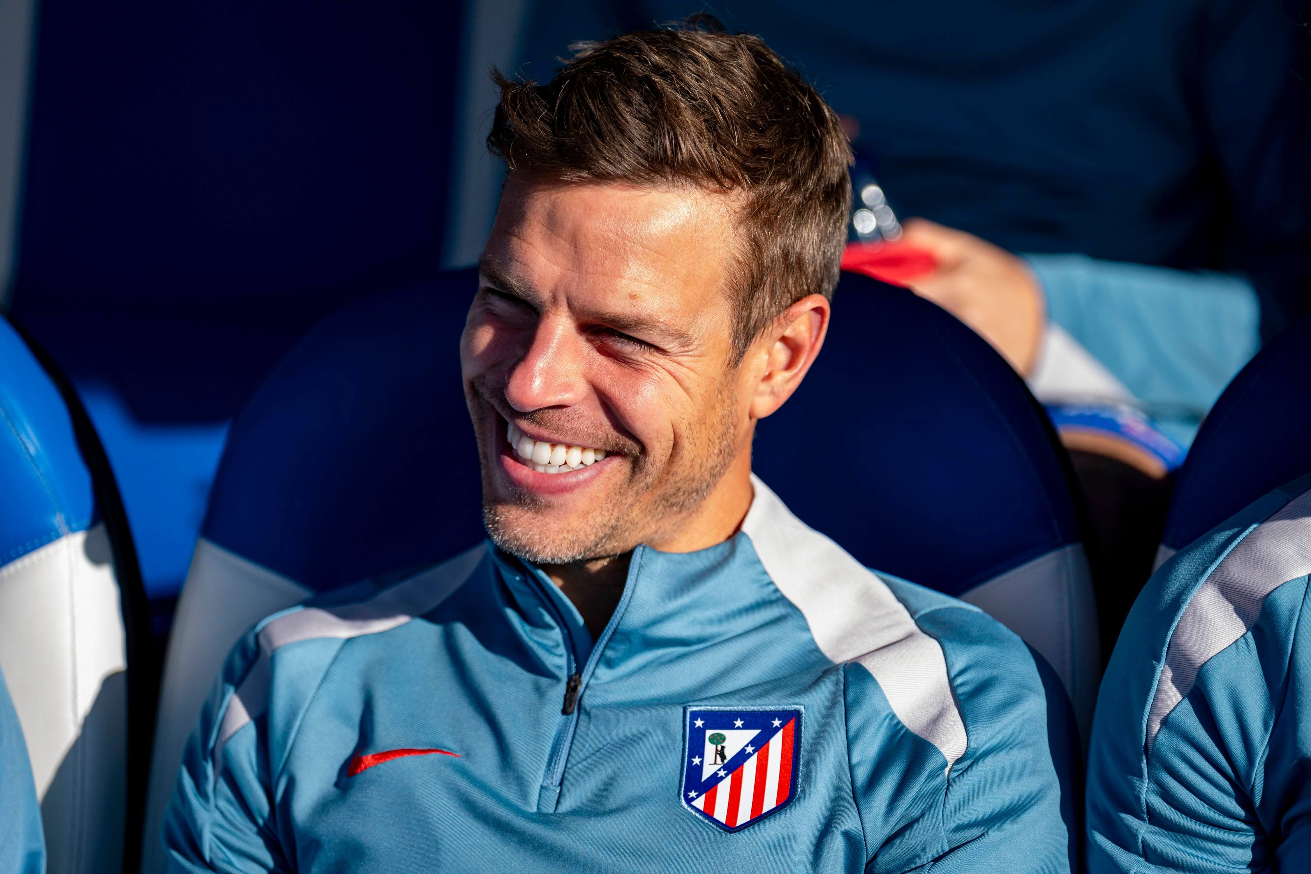  César Azpilicueta, con el Atlético de Madrid.