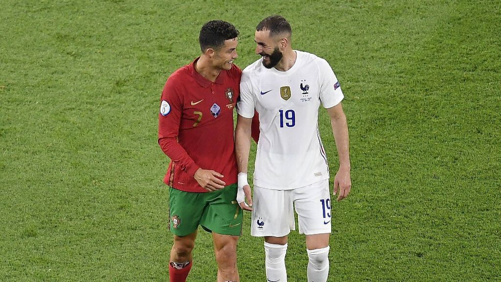 Cristiano Ronaldo y Karim Benzema, en un partido con sus selecciones (Cordon Press)