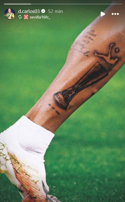 La imagen compartida por Diego Carlos.