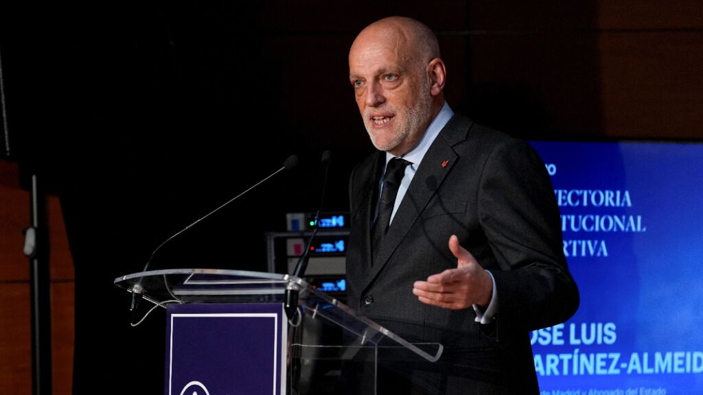 Javier Tebas, en un acto.