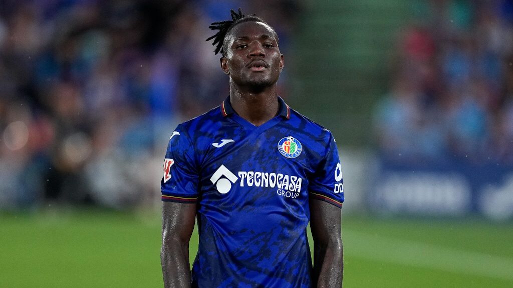  Christantus Uche, en un partido del Getafe (Cordon Press)