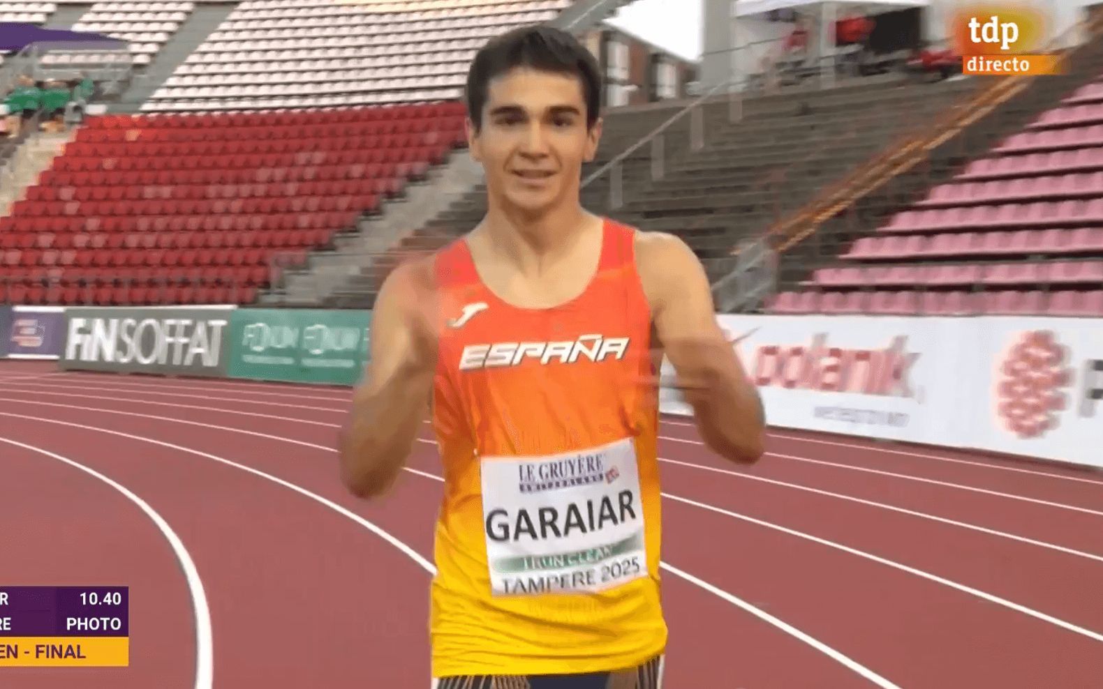 Ander Garaiar, campeón de Europa sub 20. (Tdp)
