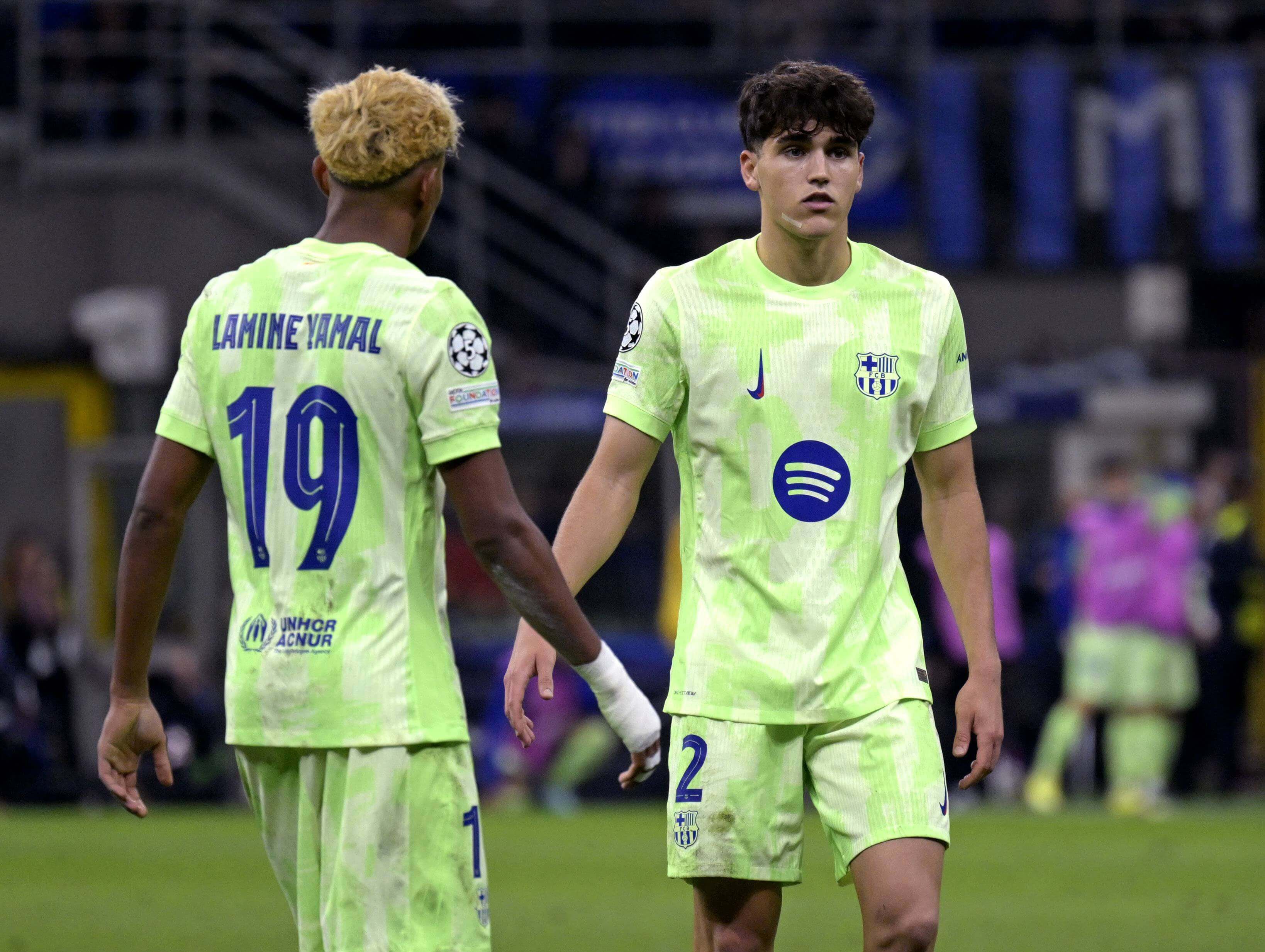  Lamine Yamal y Pau Cubarsí con el FC Barcelona. Fuente CordonPress