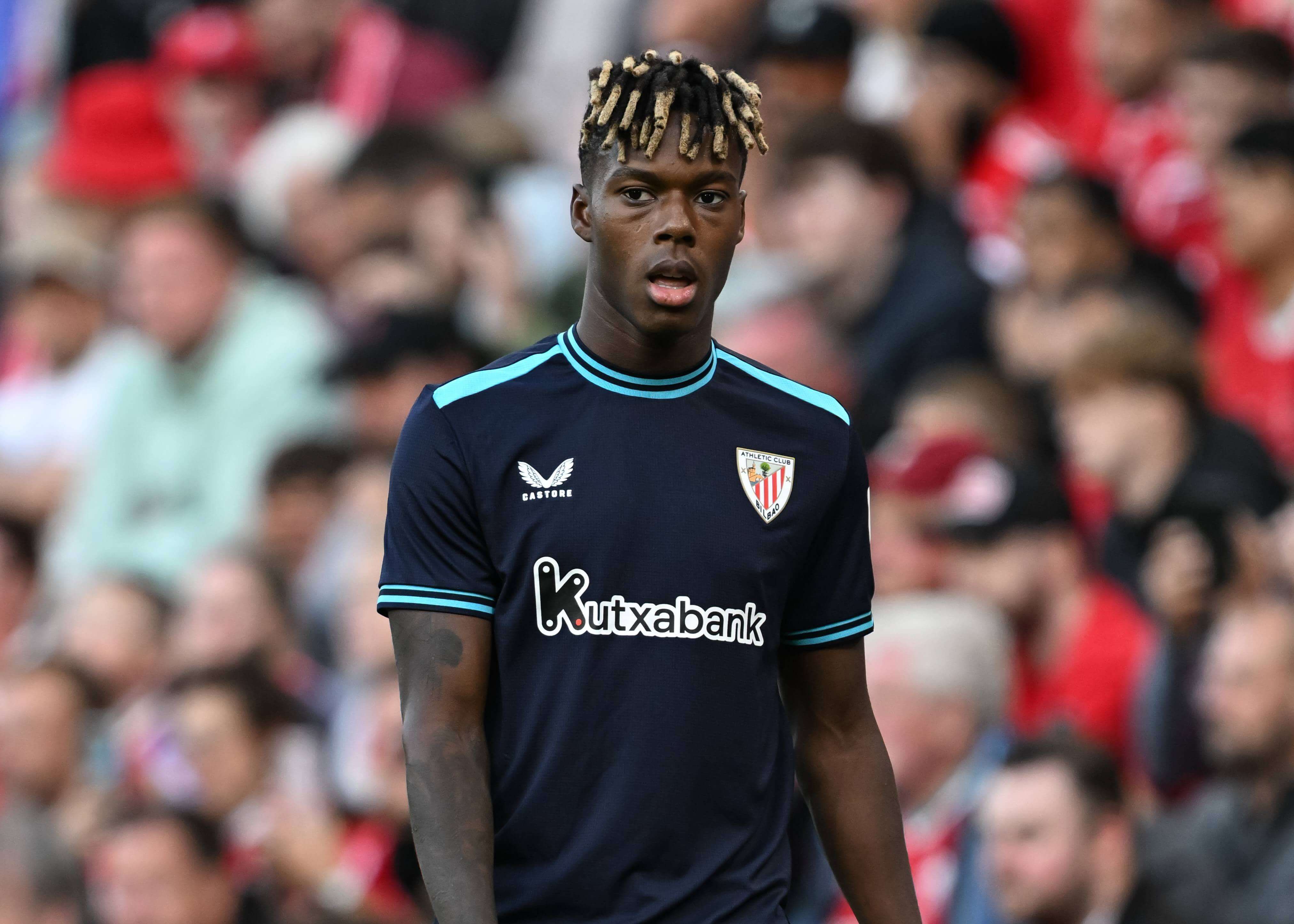 Nico Williams en el partido ante el Liverpool (Cordon Press)