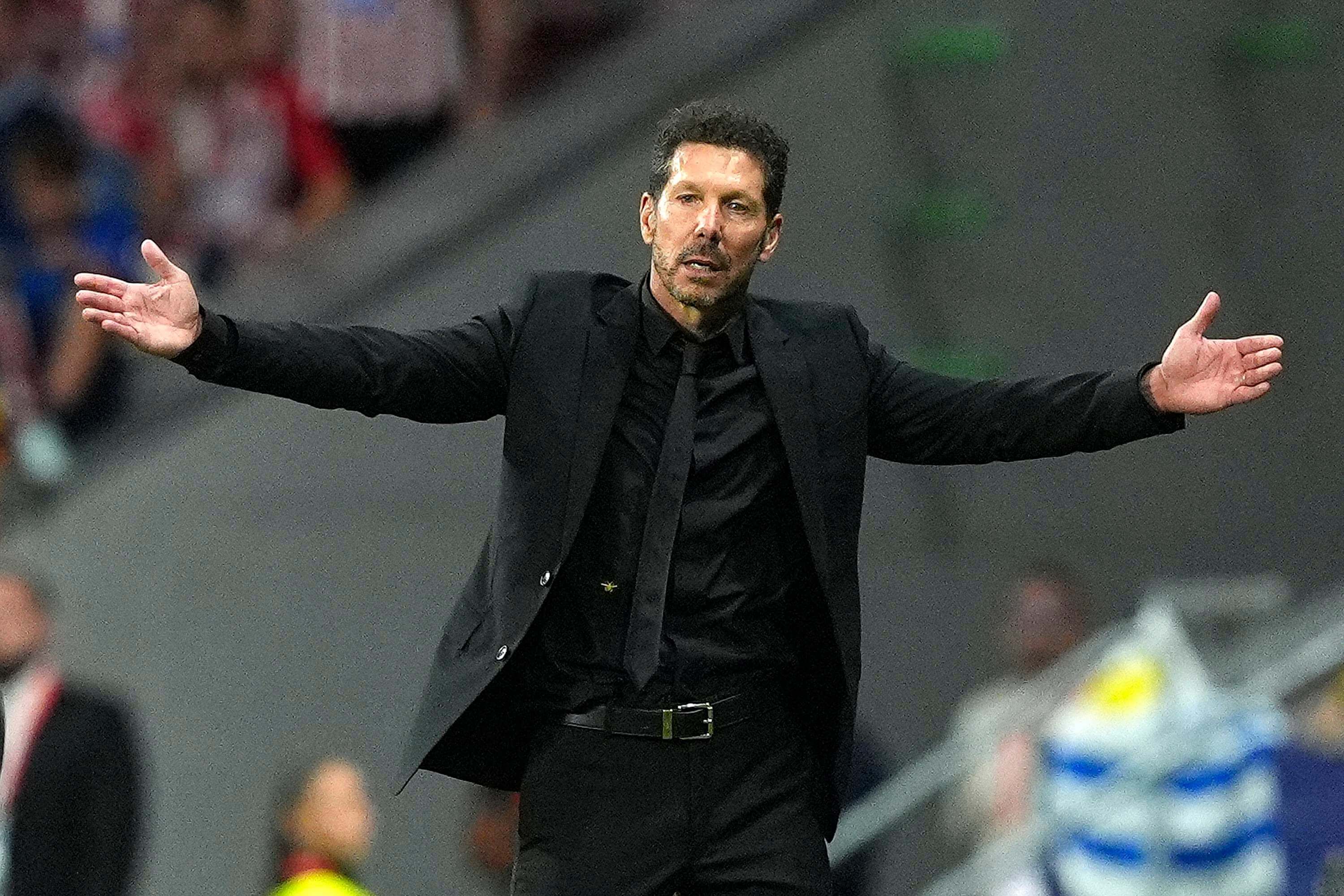  Simeone, en el partido contra el Villarreal (Cordon Press)