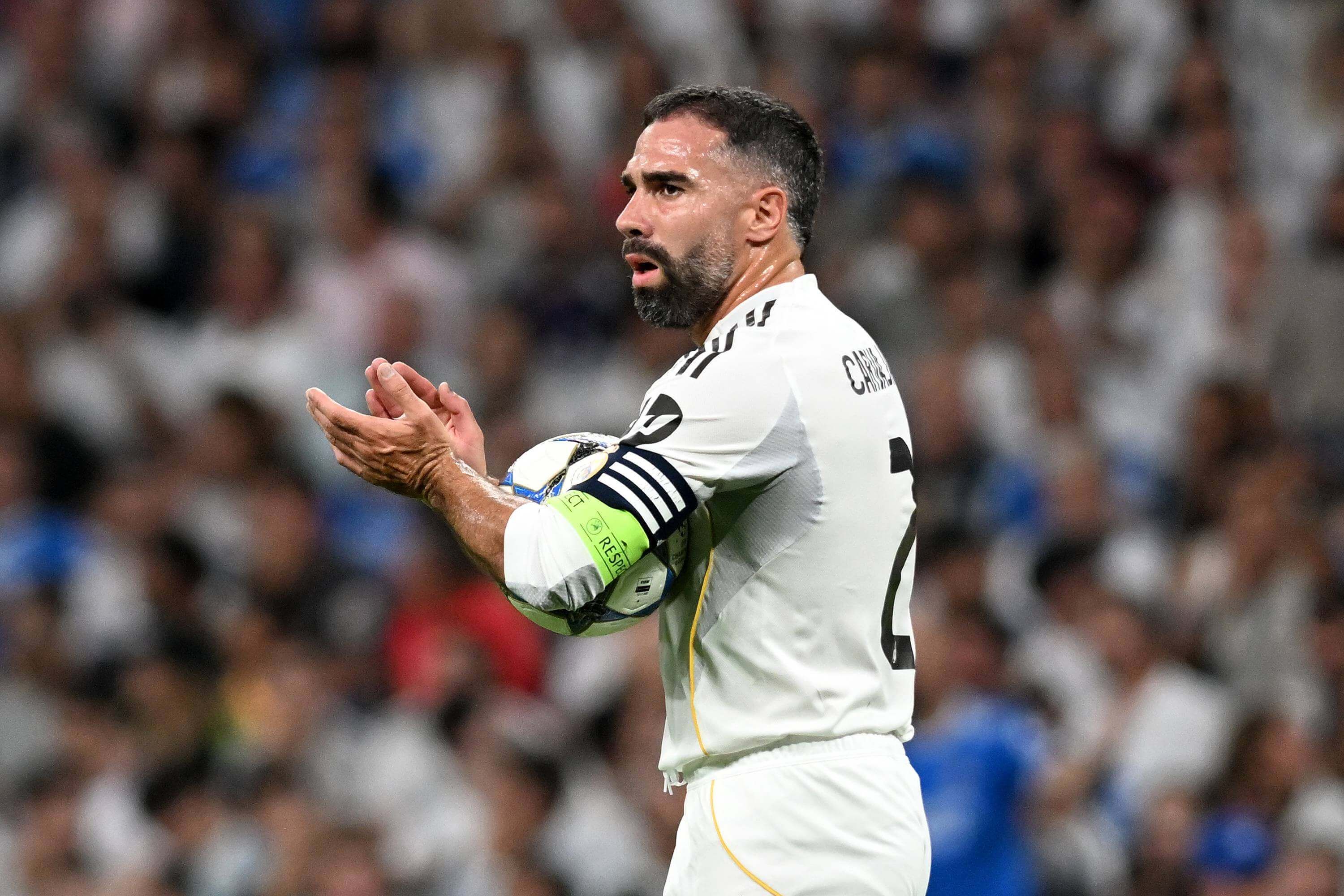  Carvajal ante el Olympique de Marsella (Cordon Press)