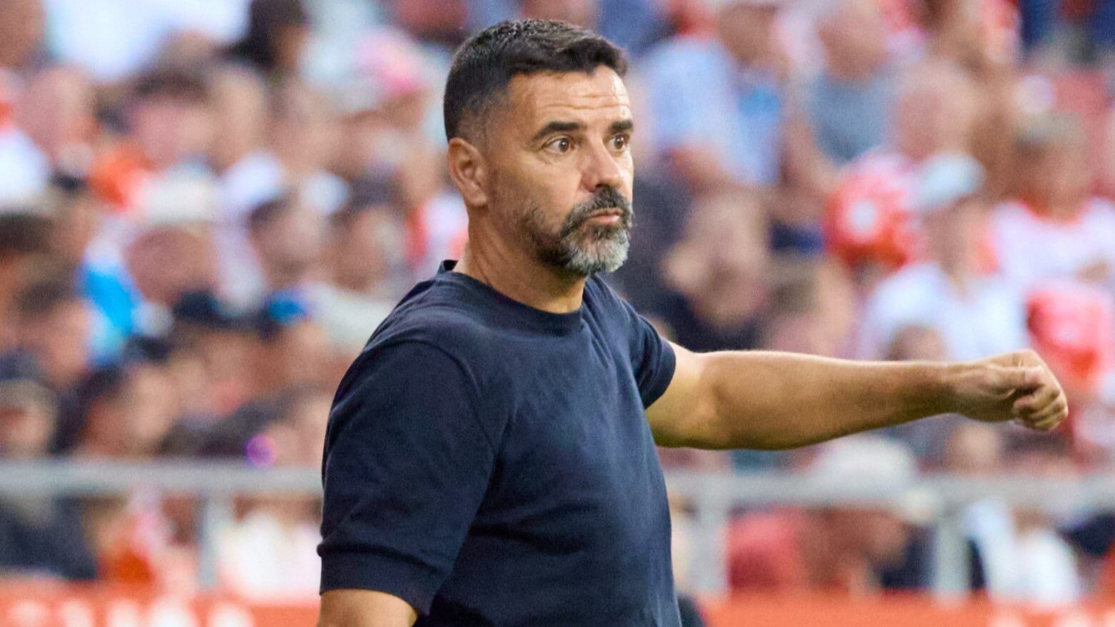 Míchel Sánchez, entrenador del Girona FC.