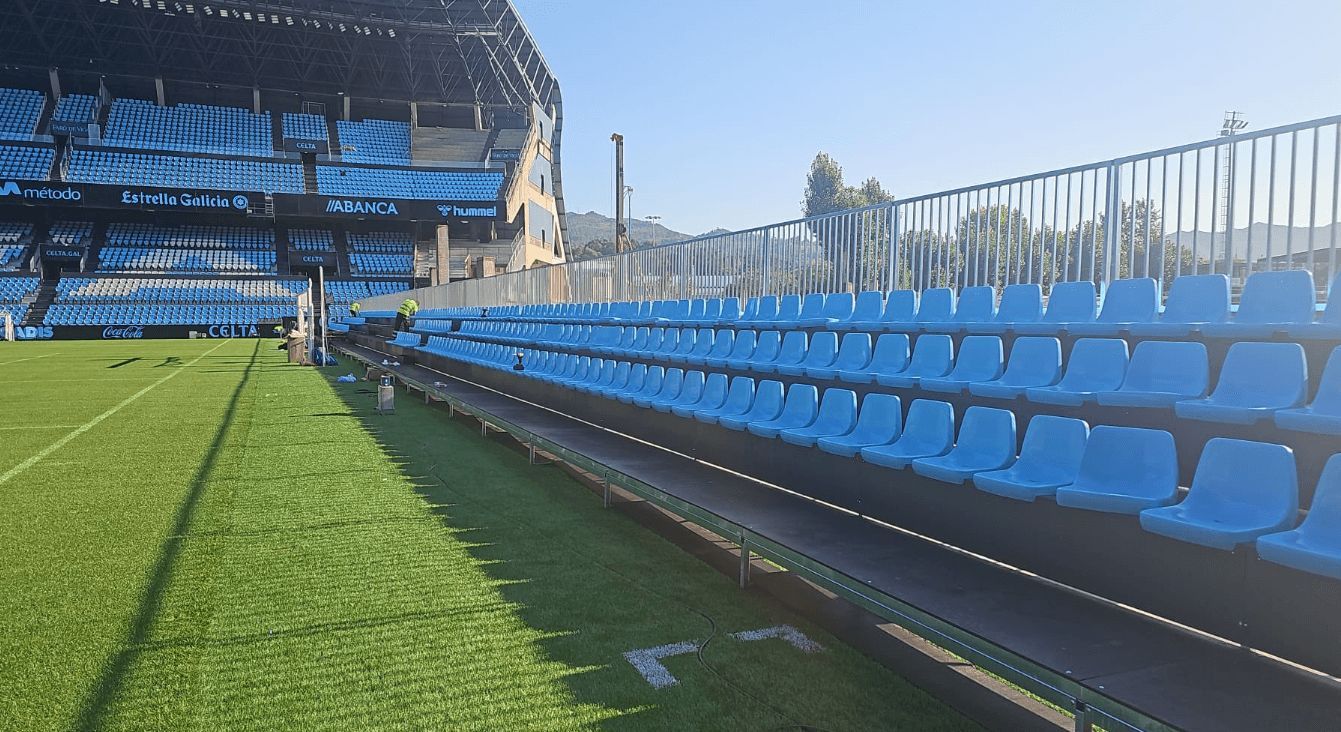  Instalada la grada de gol (FOTO: Celta).