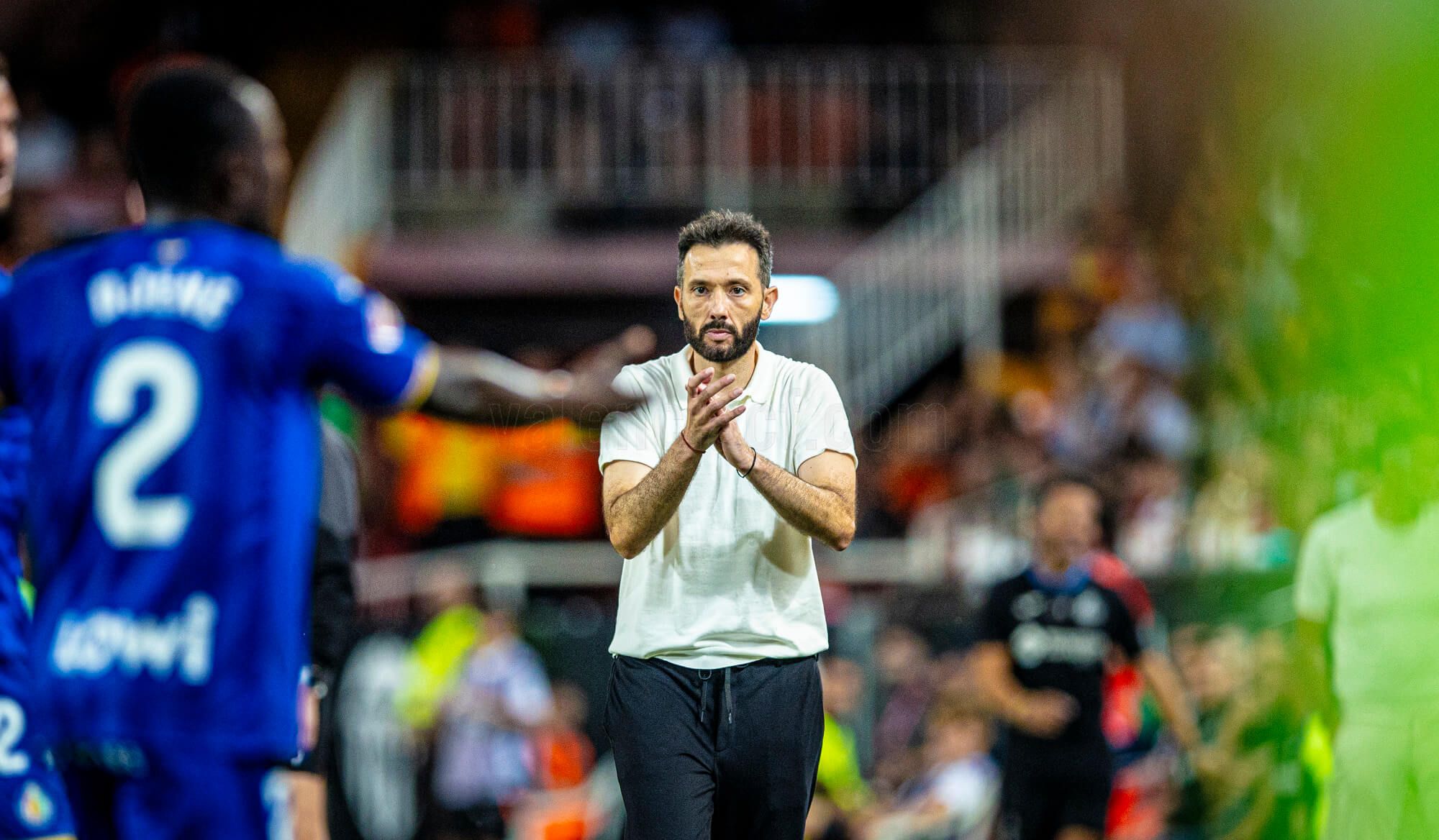 Carlos Corberán en Mestalla