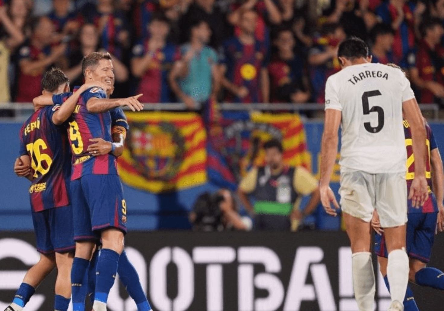  César Tárrega abatido ante el FC Barcelona