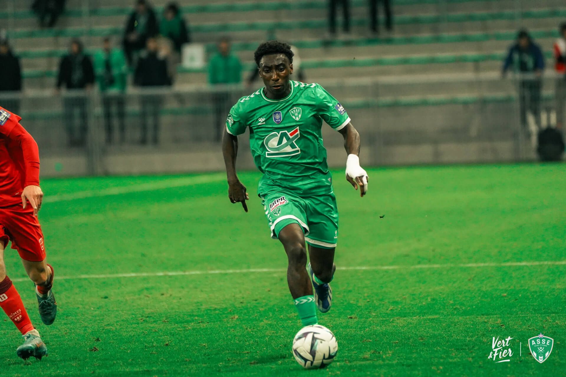  Darling Bladi, jugando con el Saint-Etienne.