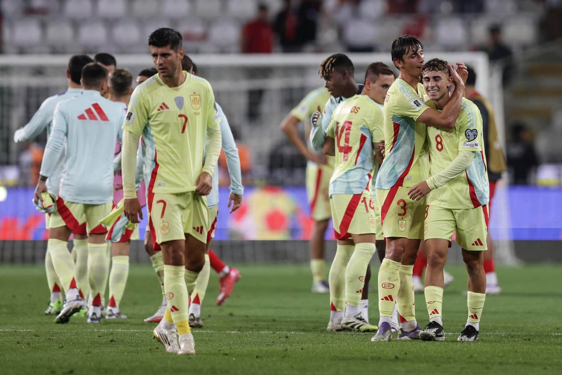  Álvaro Morata, tras finalizar el Turquía-España (FOTO: EFE).