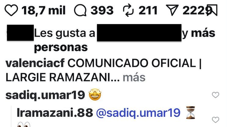  El guiño entre Largie Ramazani y Umar Sadiq