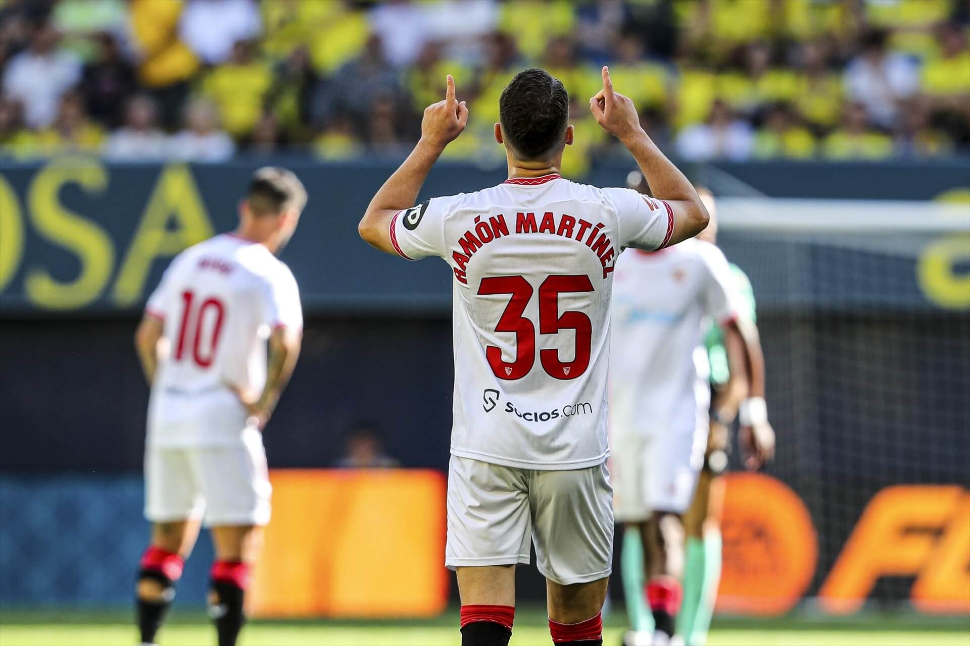 Ramón Martínez celebra su gol al Villarreal (Foto: AFp//Europa Press).