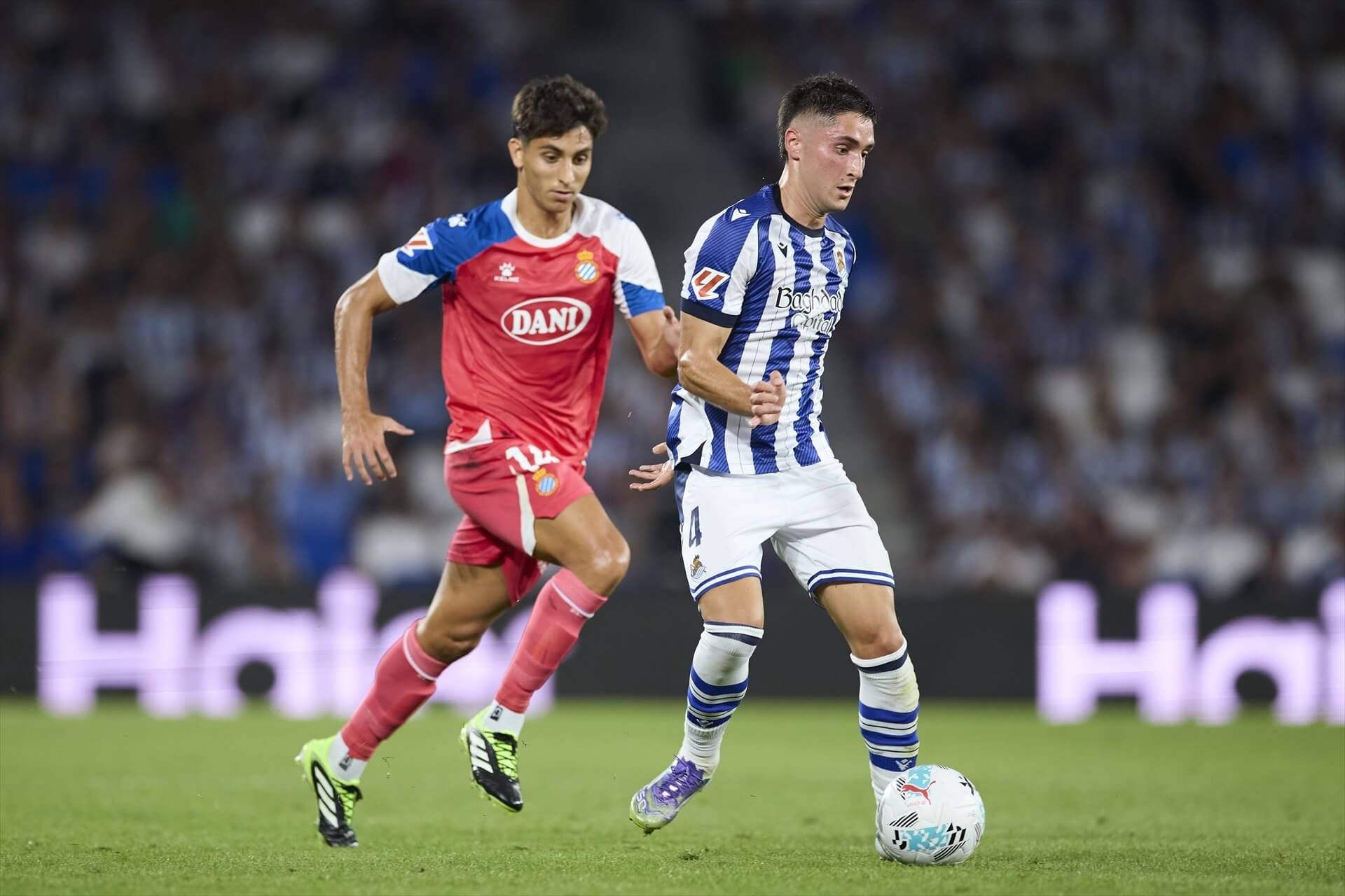 Jon Gorrotxategi, en el Real Sociedad - Espanyol.