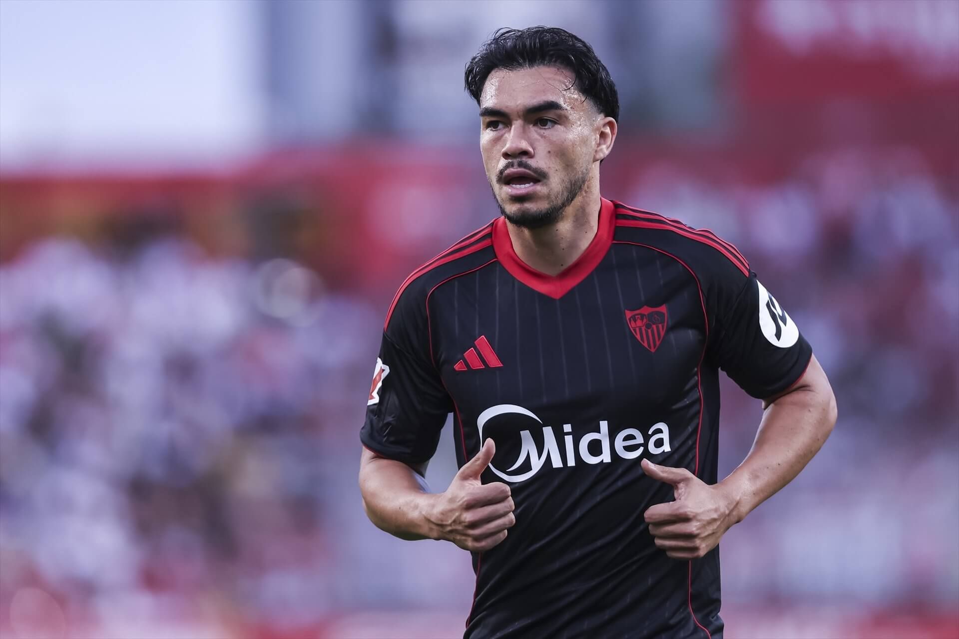 Gabriel Suazo, ante el Girona