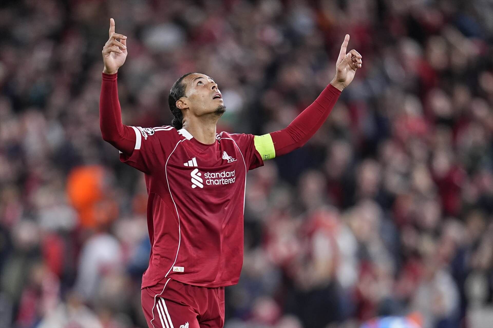  Virgil Van Dijk en el partido ante el Atlético de MAdrid