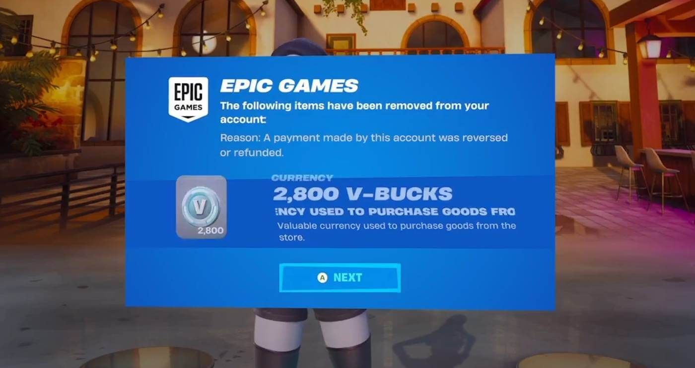  Fortnite eliminó paVos y skins tras las presuntas compras fraudulentas en Xbox