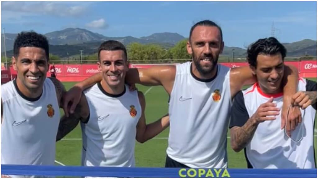 Dani Rodríguez vuelve a los entrenamientos con el Mallorca. (@rcdmallorcaoficial)