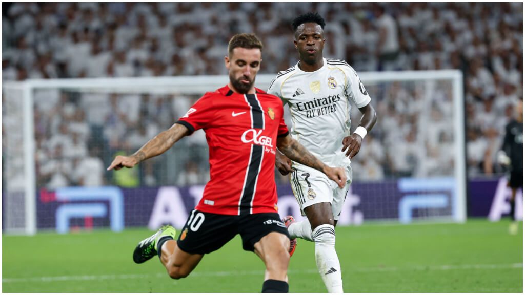  Sergi Darder, durante el Real Madrid - RCD Mallorca. (EFE)