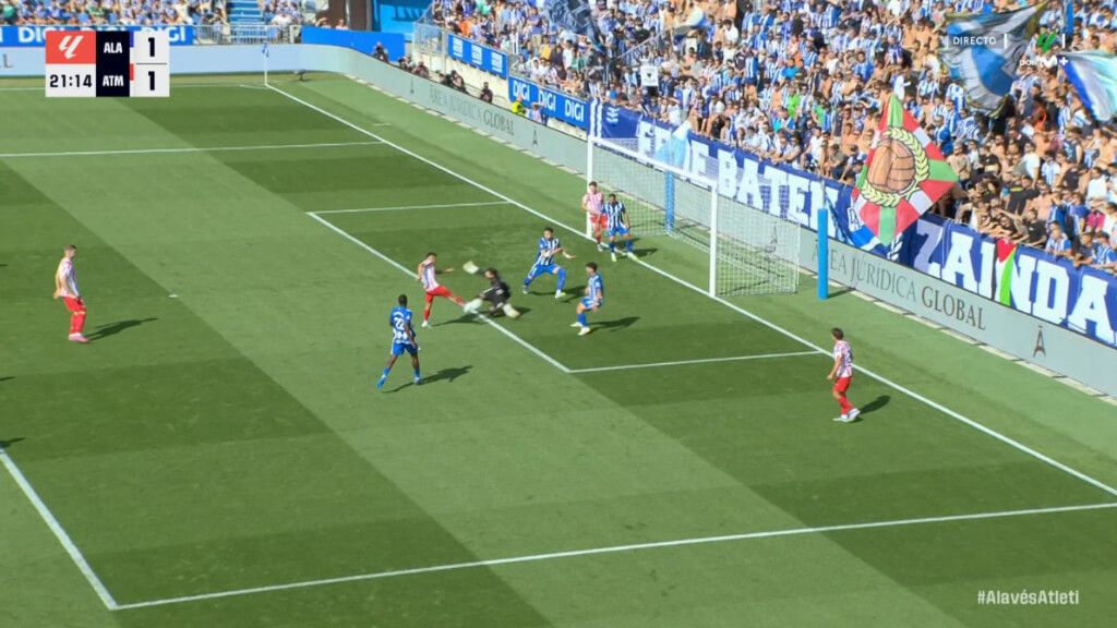  El gol de Giuliano Simeone ante el Deportivo Alavés