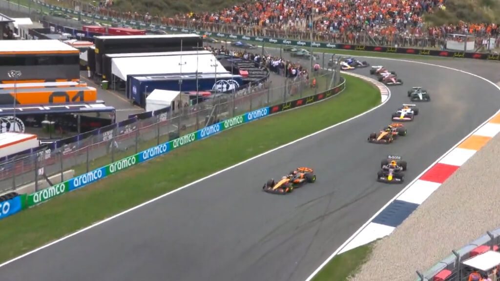  La salida del GP de Zandvoort, con Max Verstappen como protagonista.